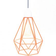 Lampe baladeuse Diamond 1 orange et gris  par FilamentStyle