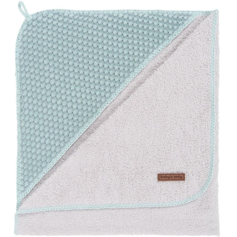 Cape de bain Sun vert menthe et gris vert (75 x 85 cm) Baby's Only