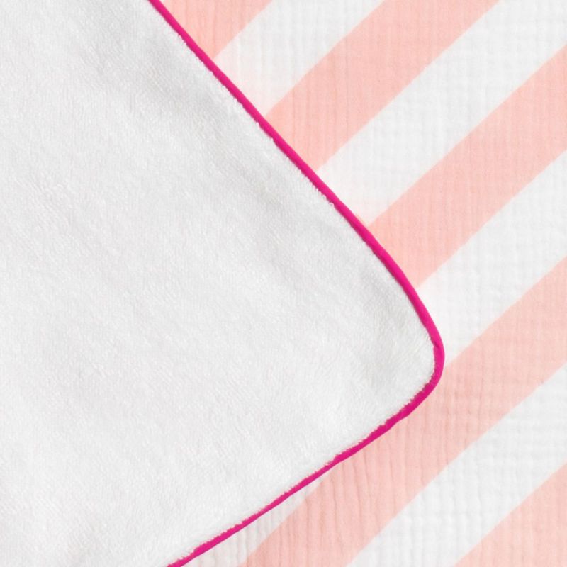 Serviette de plage à rayures Roses Pop (90 x 90 cm) Sauthon Produit 5