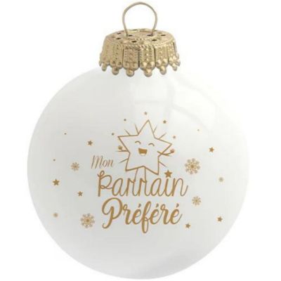 Boule de Noël Mon Parrain Préféré Baubels