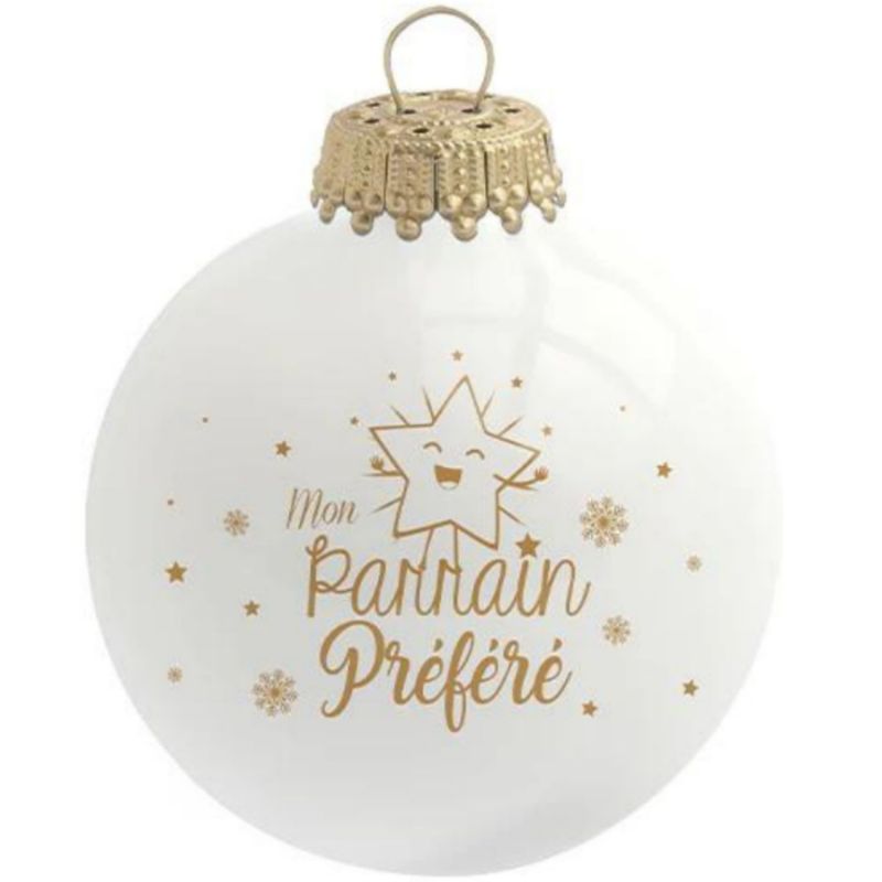 Boule de Noël Mon Parrain Préféré Baubels Produit 1
