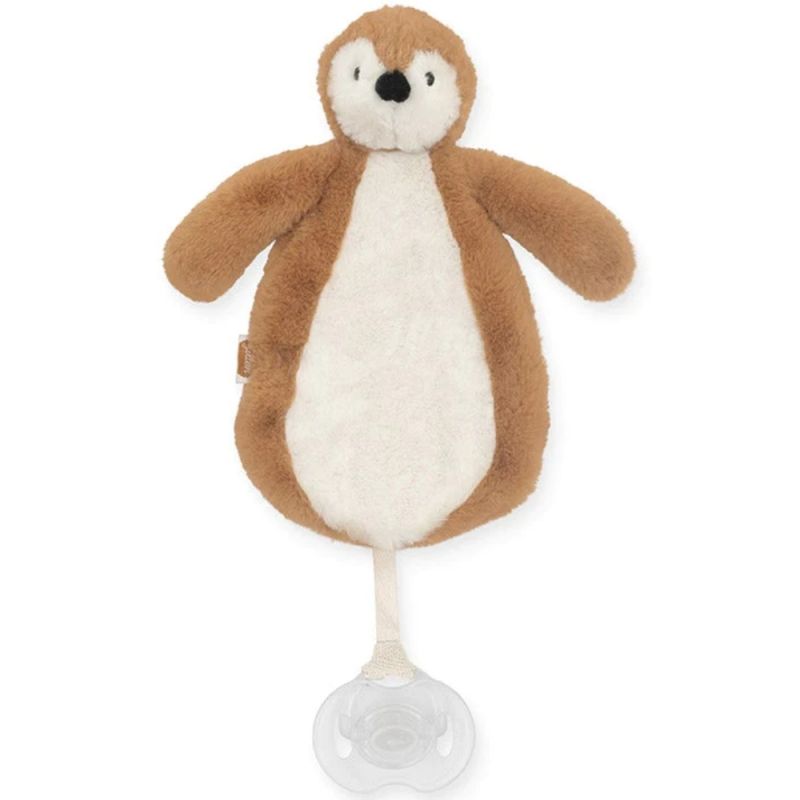 Doudou attache sucette Pingouin caramel Jollein