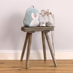 Sac à dos Tiny About Friends Pingouin bleu clair