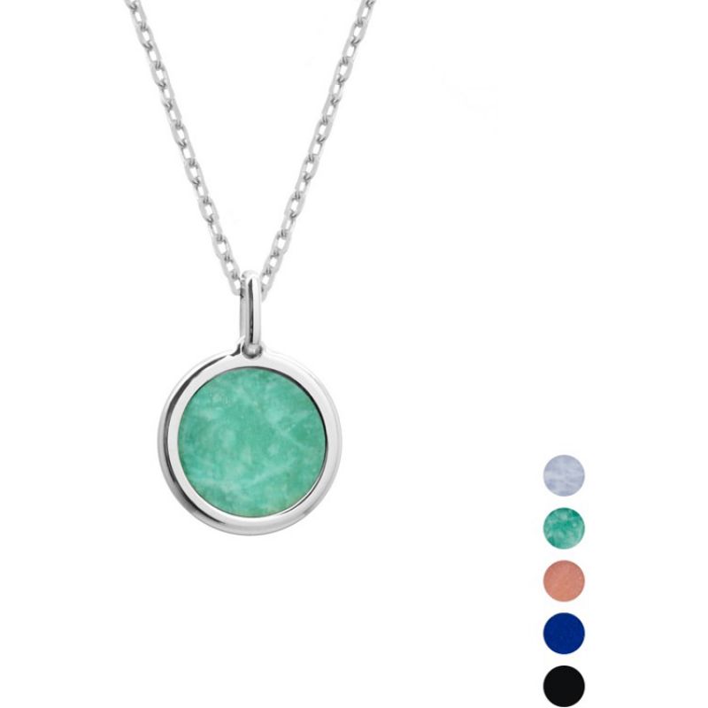 Collier femme pierre fine argent 45 cm (personnalisable) Petits trésors