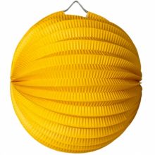 Lampion boule jaune moutarde  par Arty Fêtes Factory