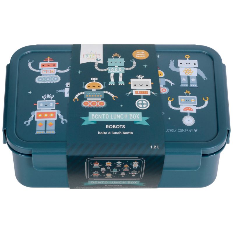 Lunch box Robots (1,2 L) A Little Lovely Company Packaging 7