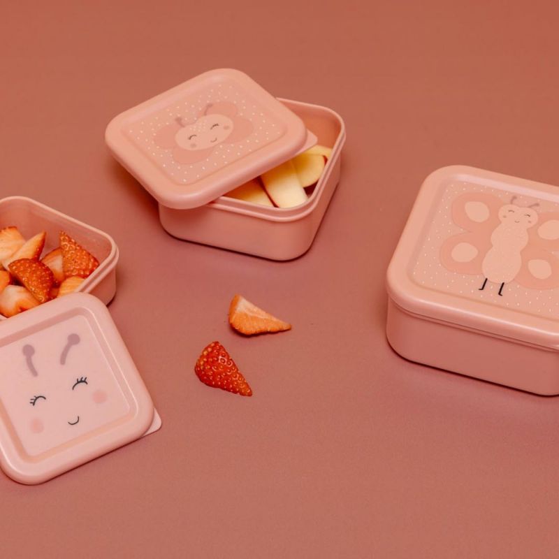 Lot de 3 boîtes à goûter Mrs. Butterfly Trixie Ambiance 1