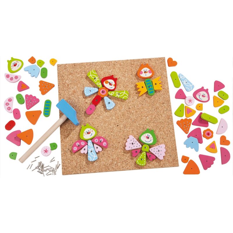 Jeu de clous Papillons printaniers maxi Haba