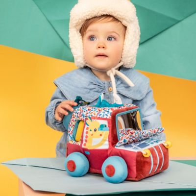 Peluche d'activités Jack voiture Safari
