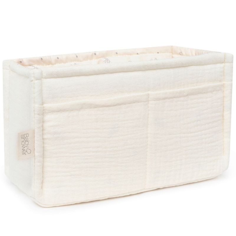 Panier de toilette Ivory Powder (24 cm) Babyshower Produit 1