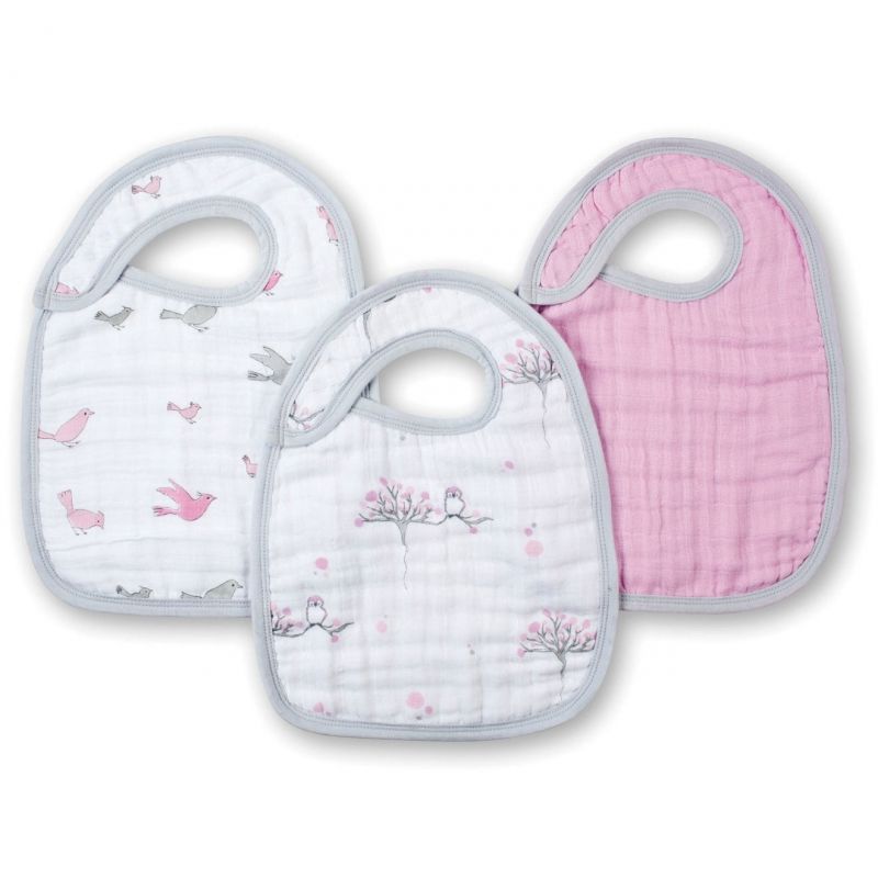 Lot de 3 bavoirs Nibble oiseau For the birds aden + anais