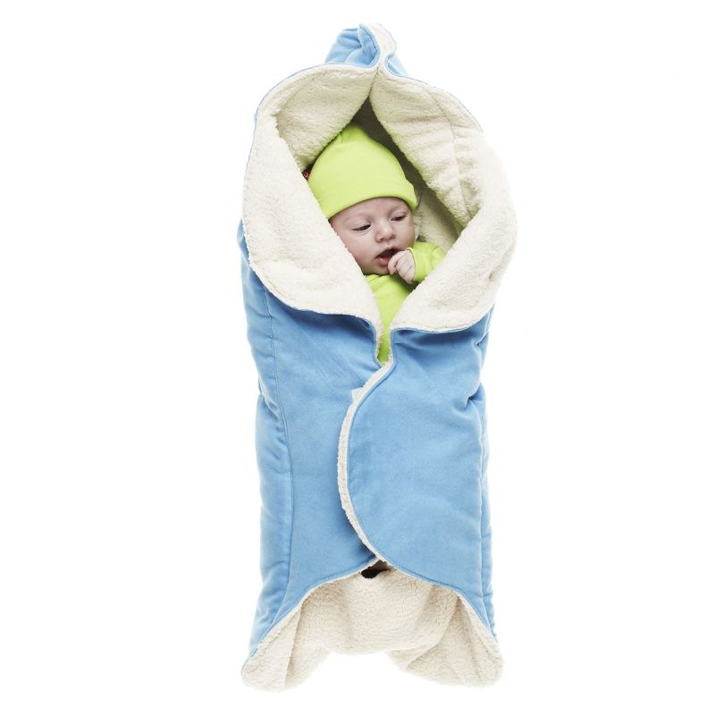 Couverture nomade hiver Nore bleu pâle (0-9 mois) Wallaboo