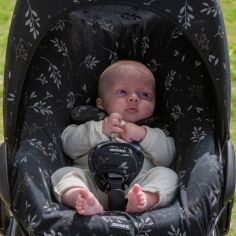 Housse pour siège auto Romantic Leaves Black (groupe 0+)