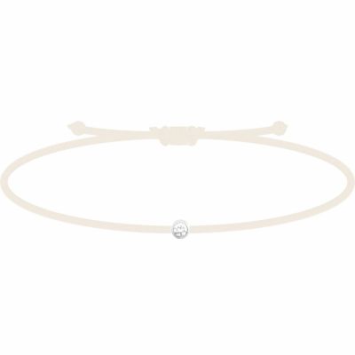 Bracelet diamant Mon Petit Diam's blanc (argent rhodié 925°) My First Diamond