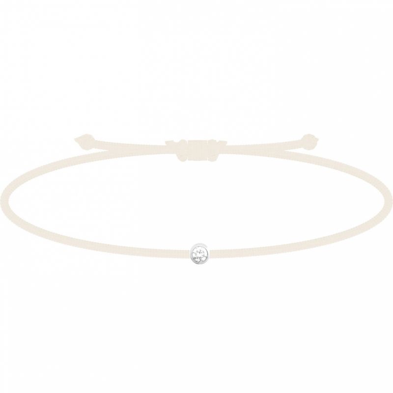 Bracelet diamant Mon Petit Diam's blanc (argent rhodié 925°) My First Diamond