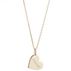 Collier enfant Kids coeur personnalisable (plaqué or) - Petits trésors