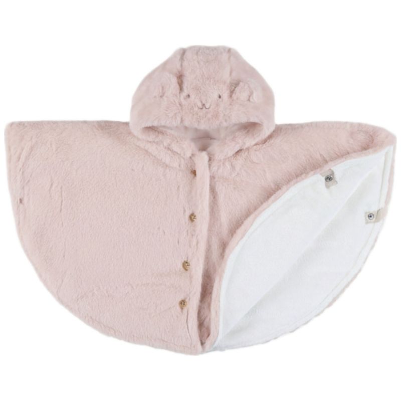 Poncho en Groloudoux Rose (6-18 mois) Noukie's Produit 1