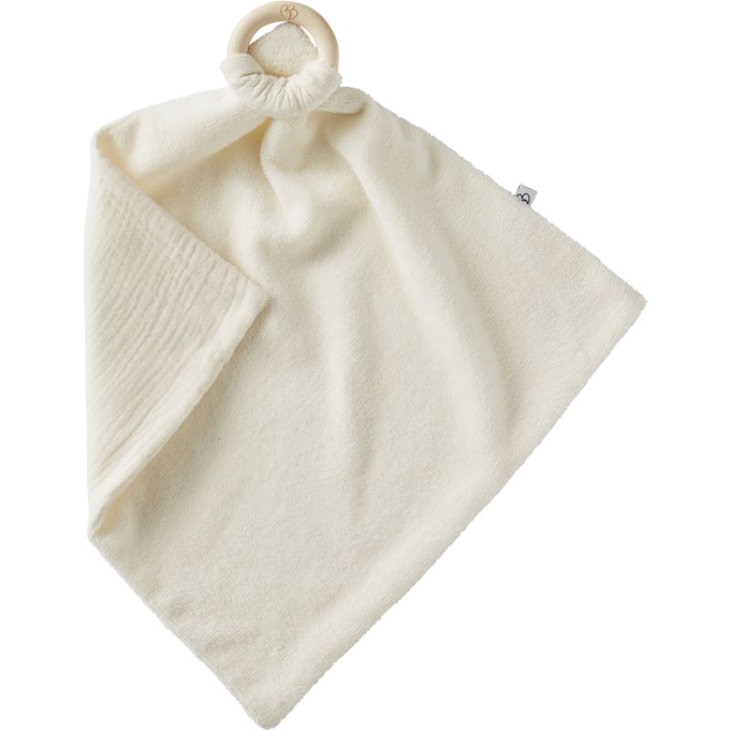 Doudou plat avec anneau de dentition mousse de lait (35 x 35 cm) BB & Co