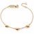 Variation Doré du produit Bracelet 3 Cœurs (or jaune 375°) de la marque Baby bijoux