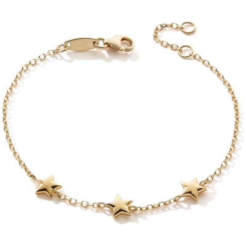 Bracelet 3 Etoiles (or jaune 375°) Baby bijoux Produit 1