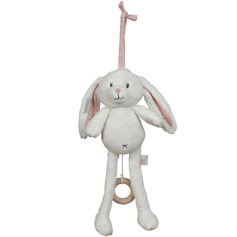 Peluche musicale lapin Adventure pink (40 cm) Little Dutch