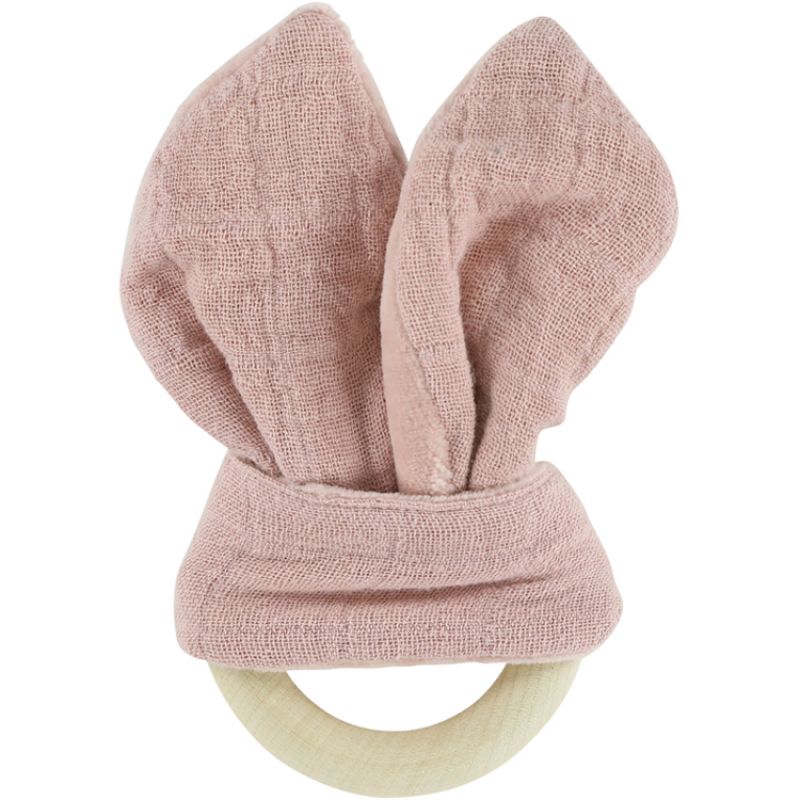 Anneau de dentition en bois Bliss rose Trixie