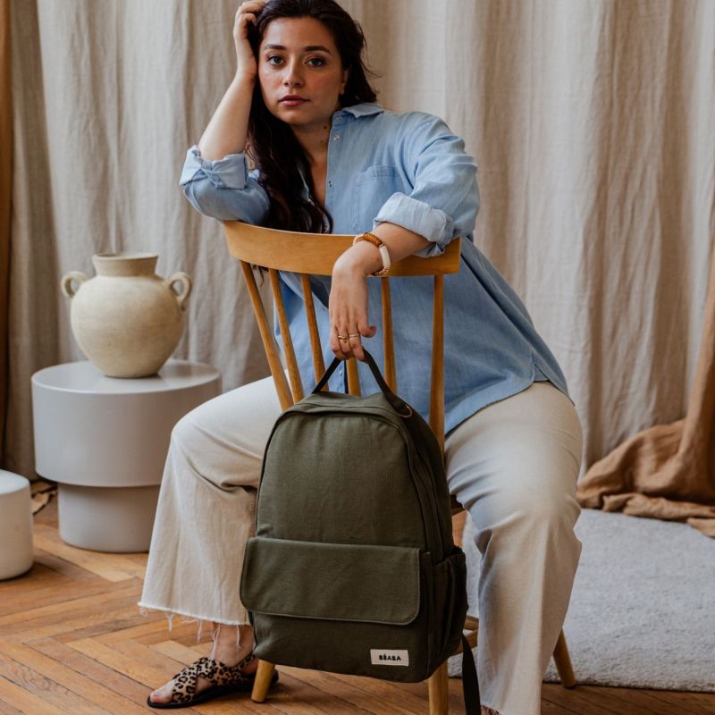 Sac à dos à langer Tokyo Kaki Béaba Ambiance 7