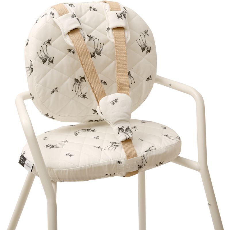 Coussins pour chaise haute Tibu Faon Rose in April Charlie Crane