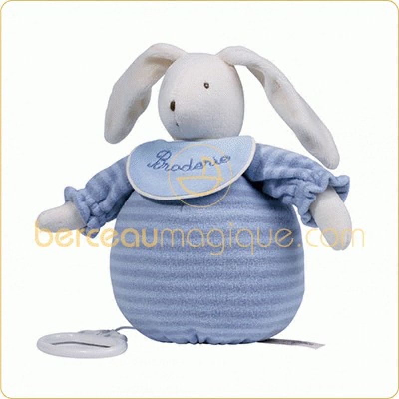 Poupée musicale Lapin ciel (Avec broderie) Moulin Roty