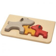 Puzzle à encastrement Mon 1er puzzle Chien (3 pièces)  par Plan Toys