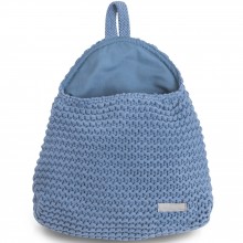 Vide-poches à suspendre Heavy knit bleu  par Jollein
