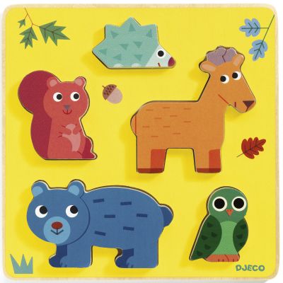 Puzzle à encastrement Frimours (5 pièces) Djeco