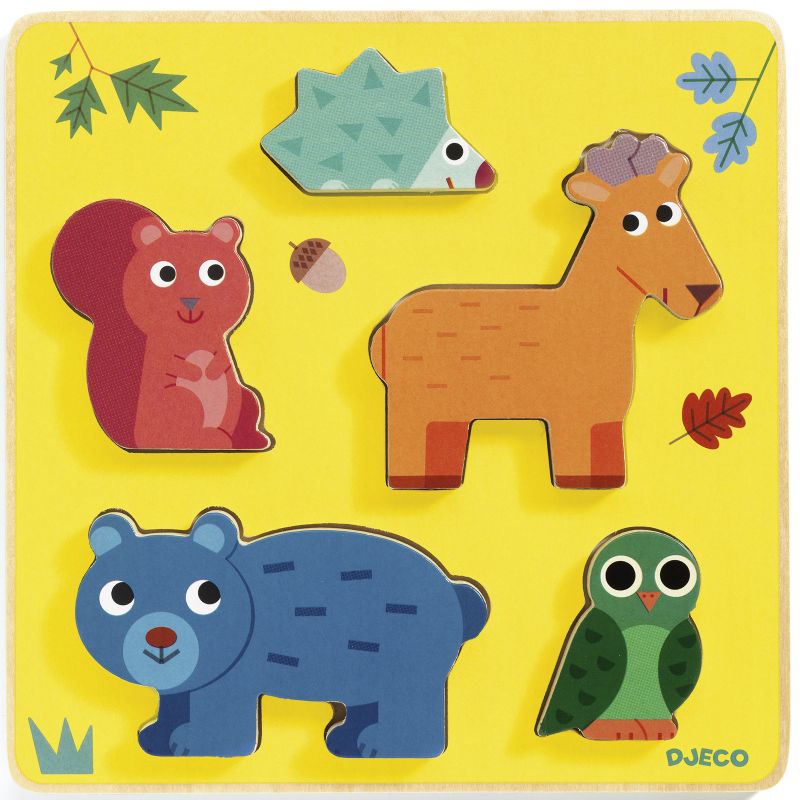 Puzzle à encastrement Frimours (5 pièces) Djeco