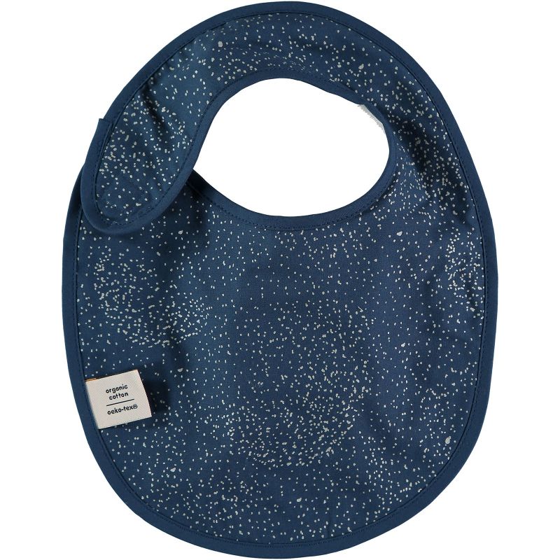 Bavoir à velcro Candy bleu nuit Gold bubble Nobodinoz