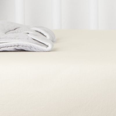 Drap housse en coton bio pour landau Ecru (72 x 33 cm)