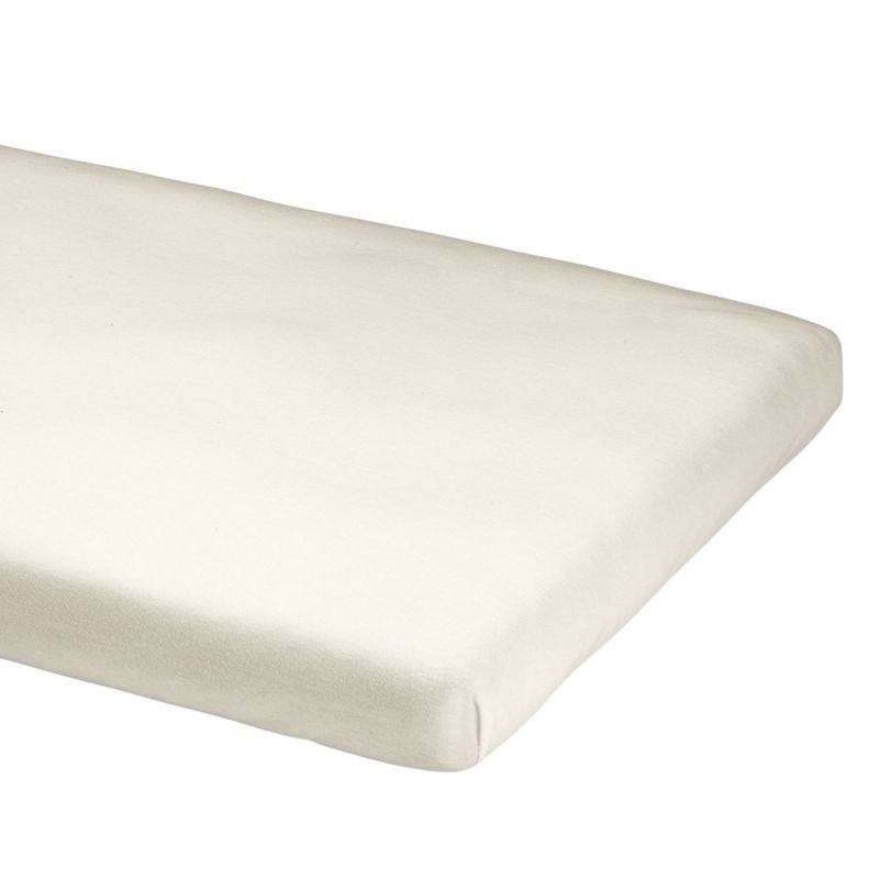 Drap housse en coton bio pour landau Ecru (72 x 33 cm) Kadolis Produit 1