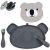 Variation Gris, blanc, noir du produit Set repas en silicone Koala (4 pièces) de la marque TUM TUM