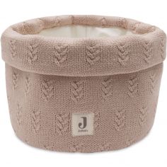 Panier de rangement Grain knit Wild Rose (14 x 18 cm) - Jollein