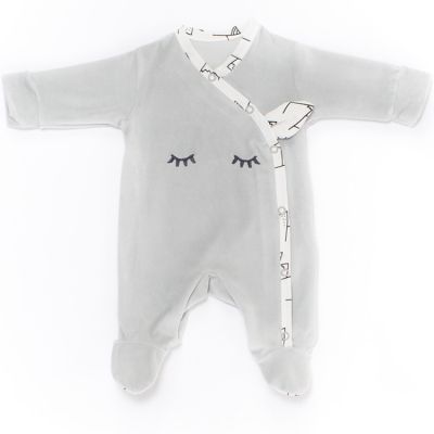 Pyjama chaud gris Lamamour (3 mois)  par Nougatine