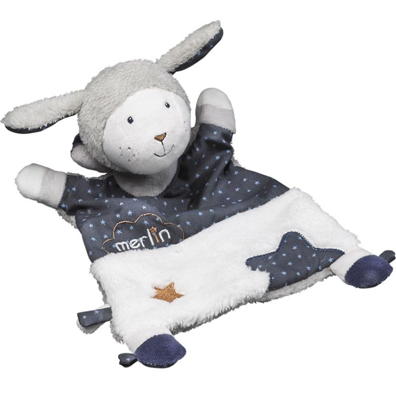 Doudou plat Merlin (30 cm) Sauthon