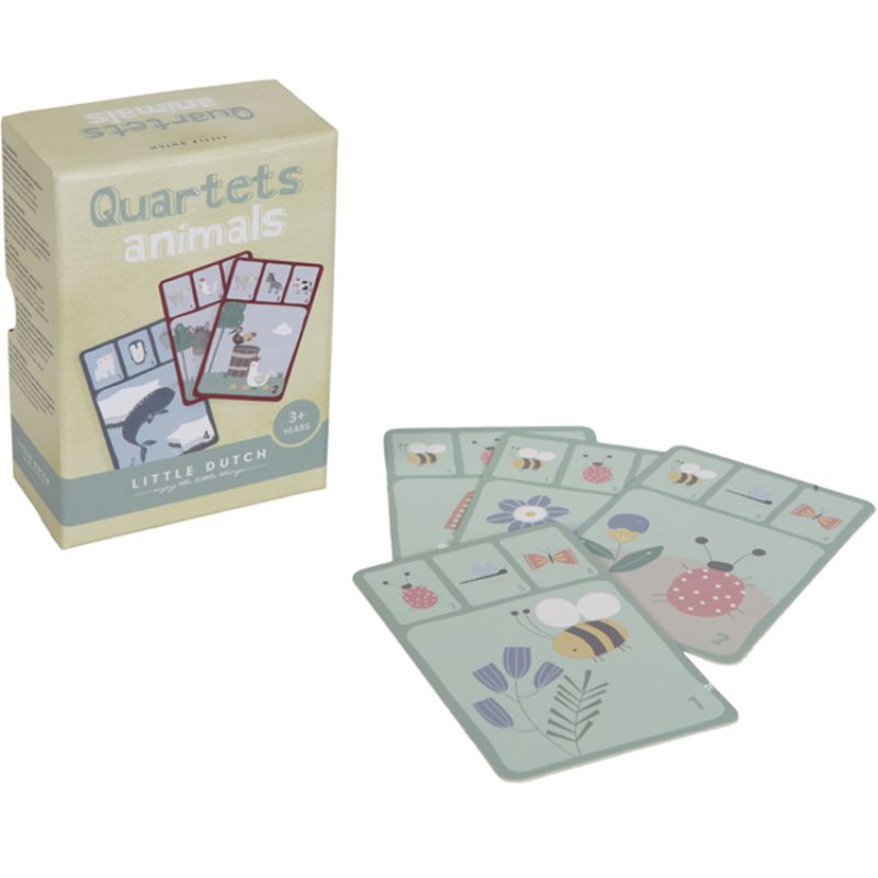Jeu de cartes Quartet Animaux Pure & Nature Little Dutch