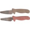 Lot de 2 couteaux d'apprentissage Taupe/Rose - Filibabba