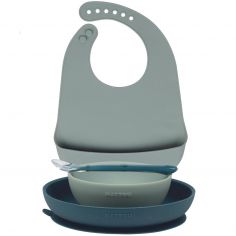 Coffret repas en silicone vert (4 pièces) - Nattou