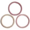Lot de 3 bracelets de dentition Linen/Peony/Pale Pink   par Mushie