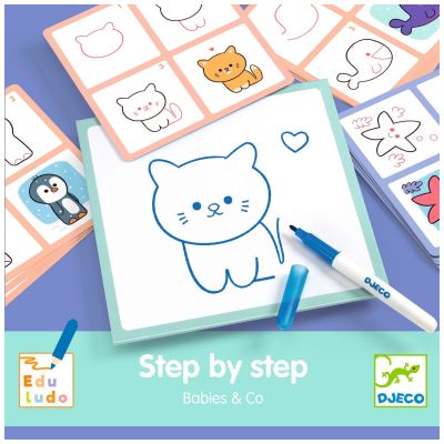 Jeu éducatif Edulodo Step by step Babies & Co Djeco