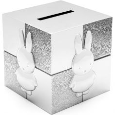 Tirelire Cube Miffy (métal argenté) - Zilverstad