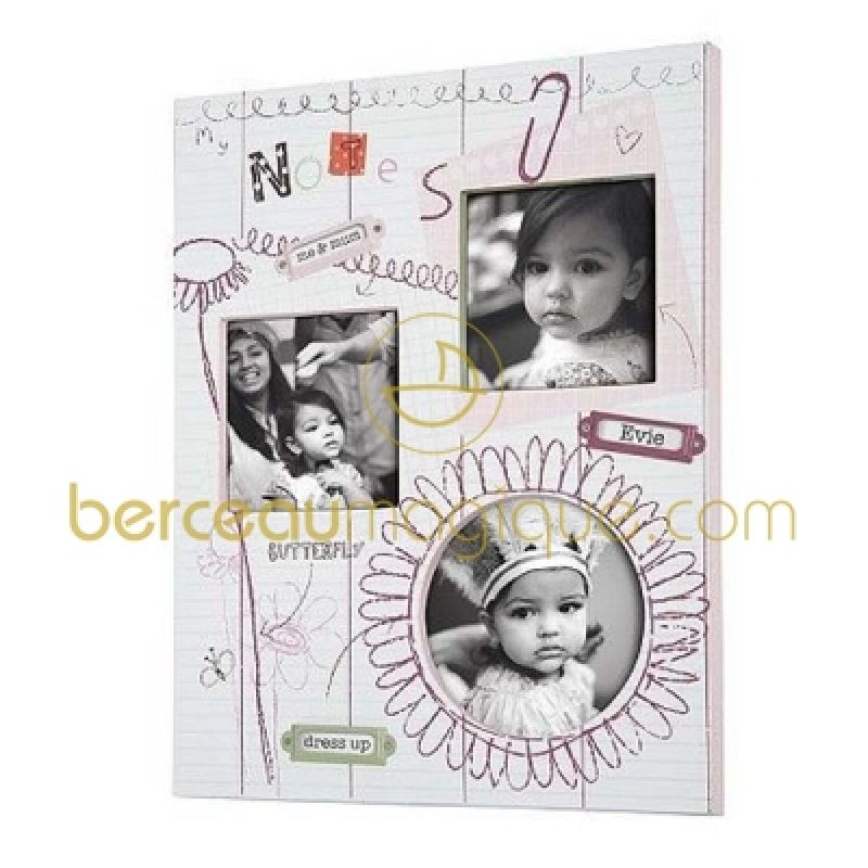 Cadre photos Scrapbook rose (36 x 27 cm) Mamas and Papas