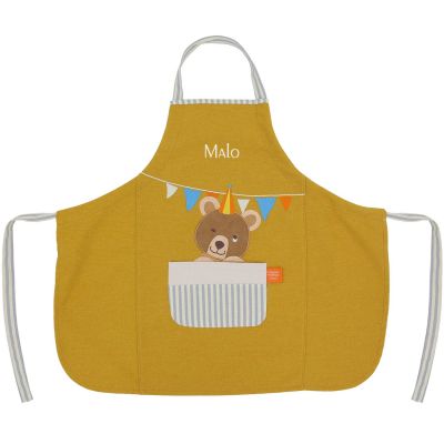 Tablier Les Copains d'abord Ours personnalisable (2-6 ans)
