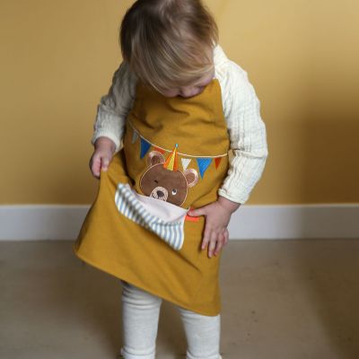 Tablier Les Copains d'abord Ours personnalisable (2-6 ans)