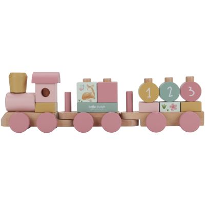 Train à blocs en bois FSC Fairy Garden  par Little Dutch